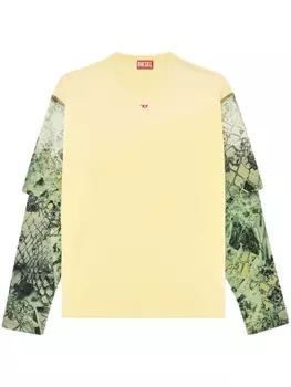 Diesel футболка T-Wesher-N5, желтый