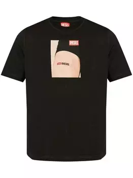 Diesel графическая футболка, черный