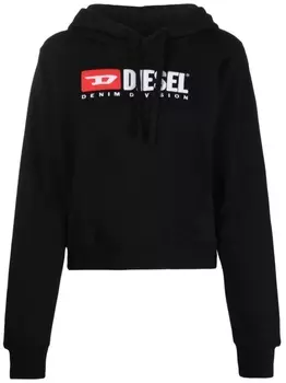 Diesel худи F-Reggy-Hood-Div с логотипом, черный
