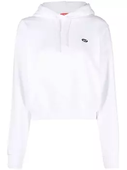 Diesel худи F-Reggy-Hood-Doval-Pj с логотипом, белый