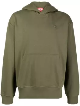 Diesel худи Macs с вышитым логотипом, зеленый