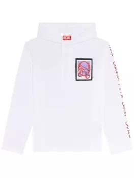 Diesel худи Pr-T-Crane-Ls из коллаборации с Tom of Finland Foundation, белый