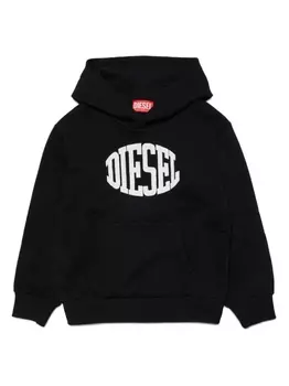 Diesel худи S-Bolc с логотипом, черный