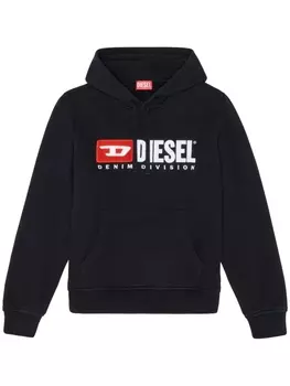 Diesel худи S-Ginn-Hood-Div с логотипом, черный