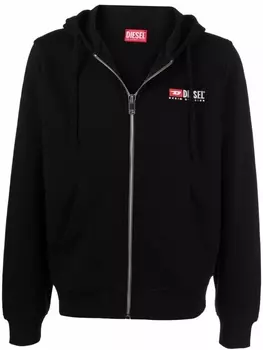 Diesel худи S-Ginn-Hood-Zip-Div, черный