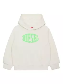Diesel худи с логотипом, белый