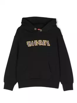 Diesel худи с логотипом, черный