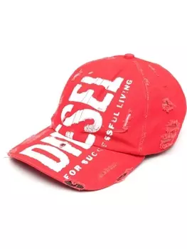 Diesel кепка с логотипом, красный