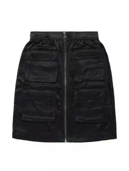 Diesel Kids атласная мини-юбка карго, черный
