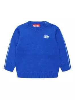Diesel Kids джемпер Oval-D с круглым вырезом, синий