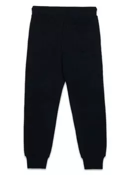 Diesel Kids джогеры с логотипом, черный