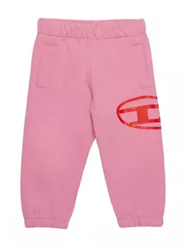 Diesel Kids джоггеры с логотипом Oval-D, розовый