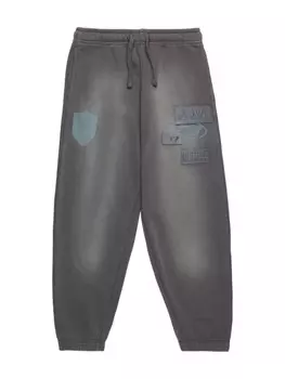 Diesel Kids джоггеры с логотипом, серый