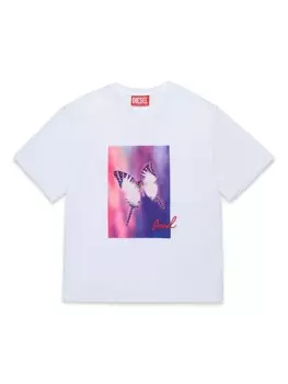 Diesel Kids футболка Butterfly, белый