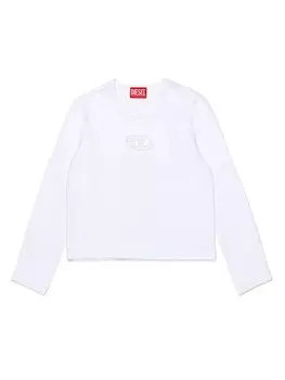 Diesel Kids футболка Oval D из джерси, белый