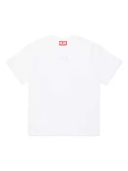 Diesel Kids футболка овальная D хлопковая, белый