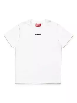 Diesel Kids футболка с логотипом, белый