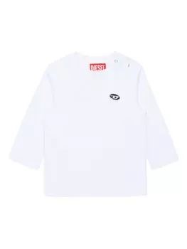 Diesel Kids футболка с логотипом, белый