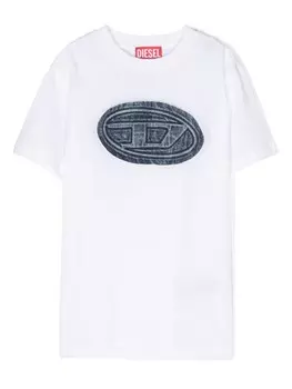 Diesel Kids футболка с логотипом, белый