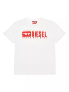 Diesel Kids футболка с логотипом, белый
