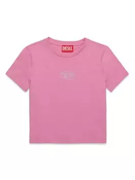 Diesel Kids футболка с логотипом, розовый