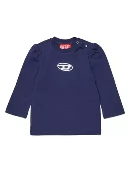 Diesel Kids футболка с логотипом, синий