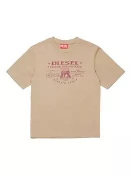 Diesel Kids футболка с принтом Jacron, нейтральный цвет
