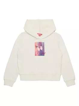 Diesel Kids худи с принтом, нейтральный цвет