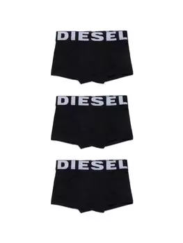 Diesel Kids комплект из трех боксеров с логотипом, черный
