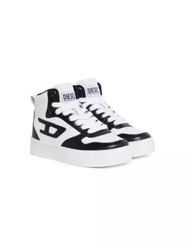 Diesel Kids кроссовки Ukiyo 2.0 на шнуровке, черный