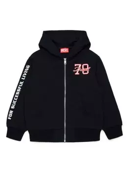Diesel Kids куртка с логотипом, черный