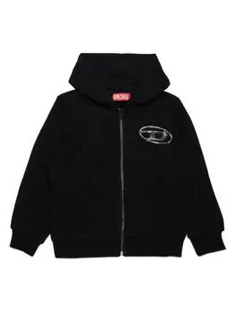 Diesel Kids куртка с логотипом, черный