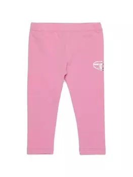 Diesel Kids легинсы с логотипом, розовый
