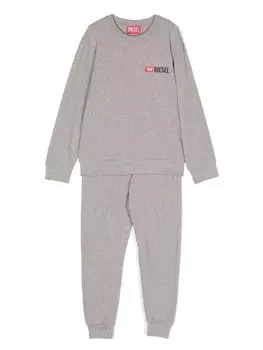 Diesel Kids пижама с логотипом, серый