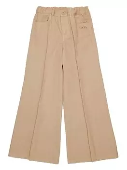 Diesel Kids широкие брюки Oval-D, нейтральный цвет