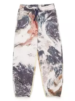 Diesel Kids спортивные брюки Planet Camou, серый