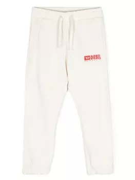 Diesel Kids спортивные брюки с логотипом, белый