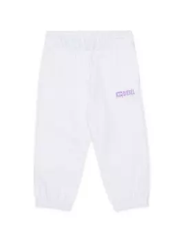 Diesel Kids спортивные брюки с логотипом, белый