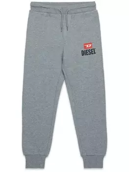 Diesel Kids спортивные брюки с логотипом, серый