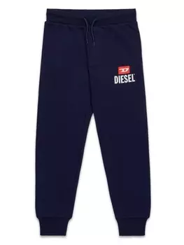 Diesel Kids спортивные брюки с логотипом, синий