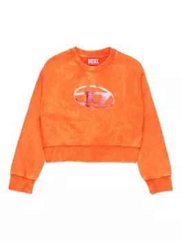 Diesel Kids толстовка Oval D, оранжевый