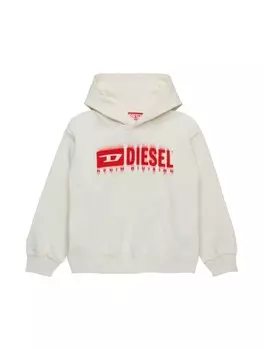 Diesel Kids толстовка с логотипом, белый