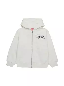 Diesel Kids толстовка с логотипом, нейтральный цвет