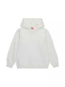 Diesel Kids толстовка с вышитым логотипом, белый