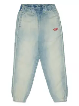 Diesel Kids зауженные джинсы Plab, синий