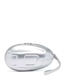 Diesel клатч 1DR с тиснением, серебристый