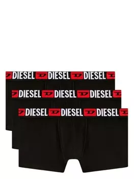 Diesel комплект из трех боксеров с логотипом, черный