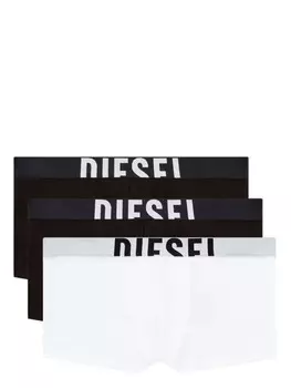 Diesel комплект из трех боксеров с логотипом, белый