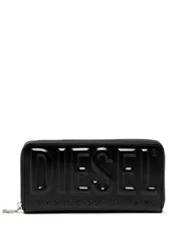 Diesel кошелек с тисненым логотипом, черный