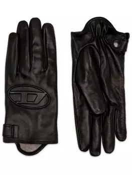 Diesel кожаные перчатки G-Reies, черный